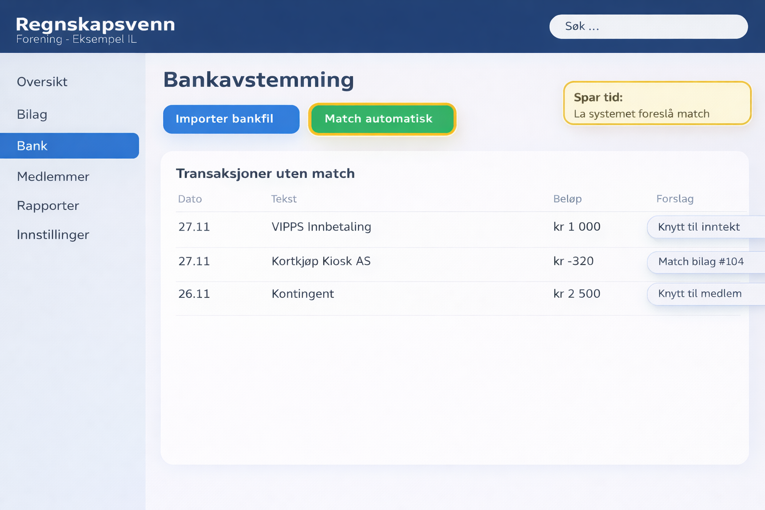 Bankavstemming